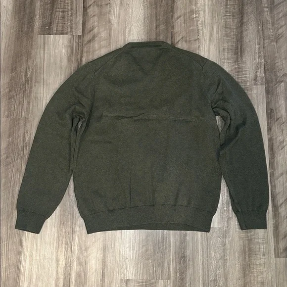 Amazon Essentials Olive Green V-Neck Sweater - XL - Picture 3 of 6